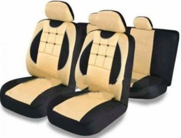 nissan Sunny Oto Koltuk Kılıfı Set Düğmeli Model 5 Parça Araba Araç - 7