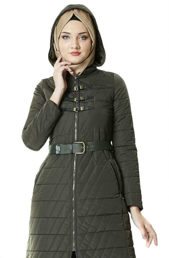 Tuğba Kapitone Mont-Haki J3011-24