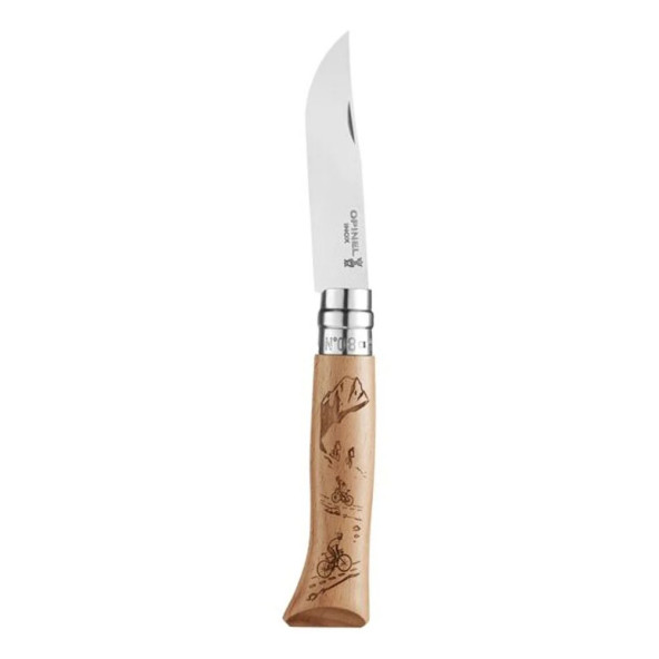 Opinel Inox No 08 Alpine Bisiklet Desenli Paslanmaz Çelik Çakı - 2