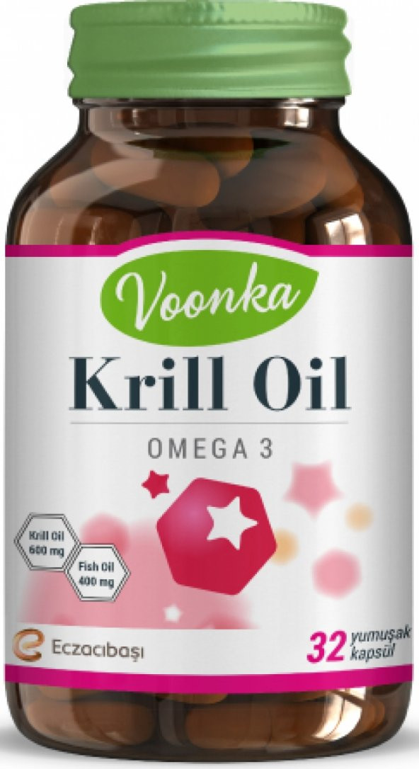 Voonka Krill Oil Omega 3 32 yumuşak Kapsül