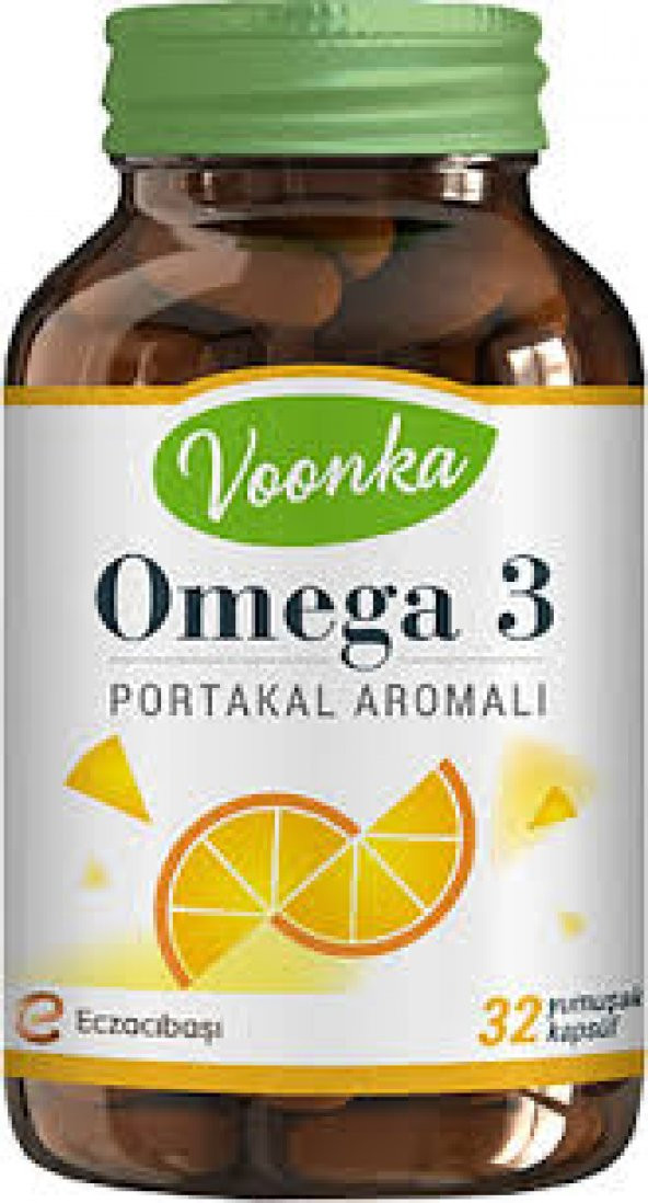 Voonka Omega 3 Portakal Aromalı 32 Yumuşak Kapsül