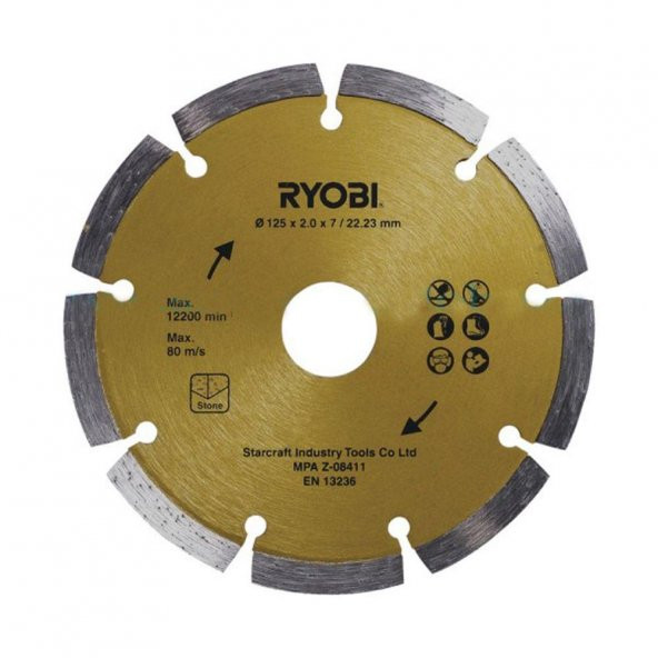 Ryobi AGDD125A1 125mm Elmas Beton Kesme Diski
