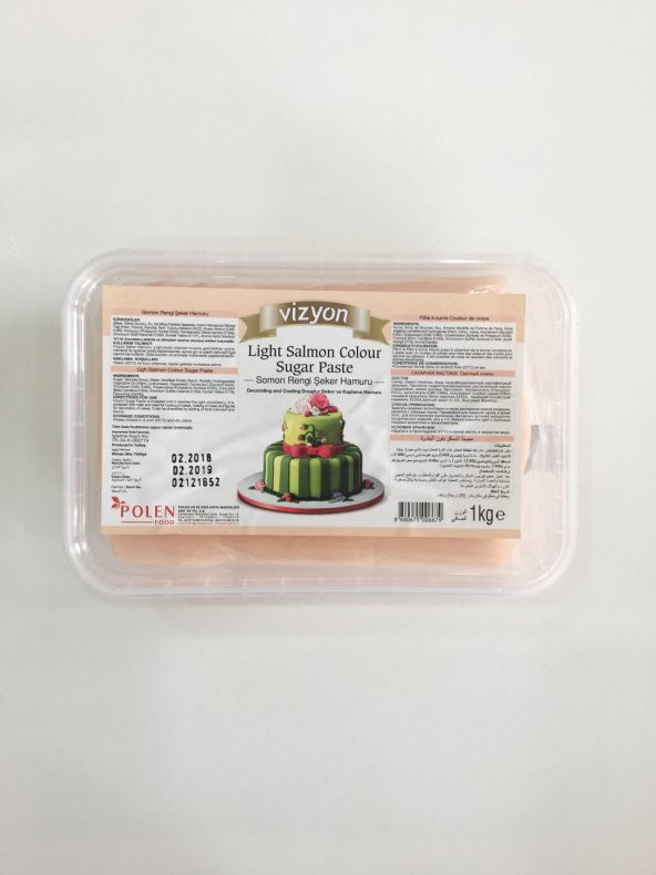 Vizyon Somon Rengi Şeker Hamuru 1kg