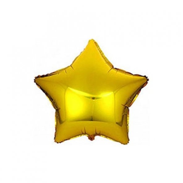 Altın Yıldız Folyo Balon 45 Cm