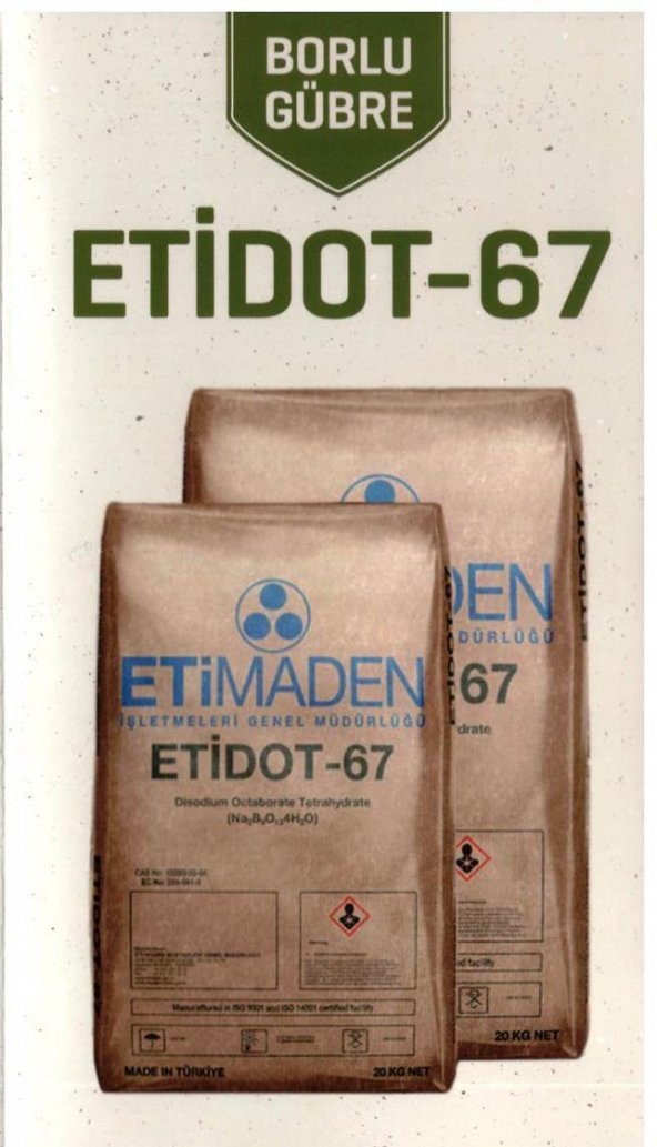 Etidot-67 Borlu Gübre 20 Kg.