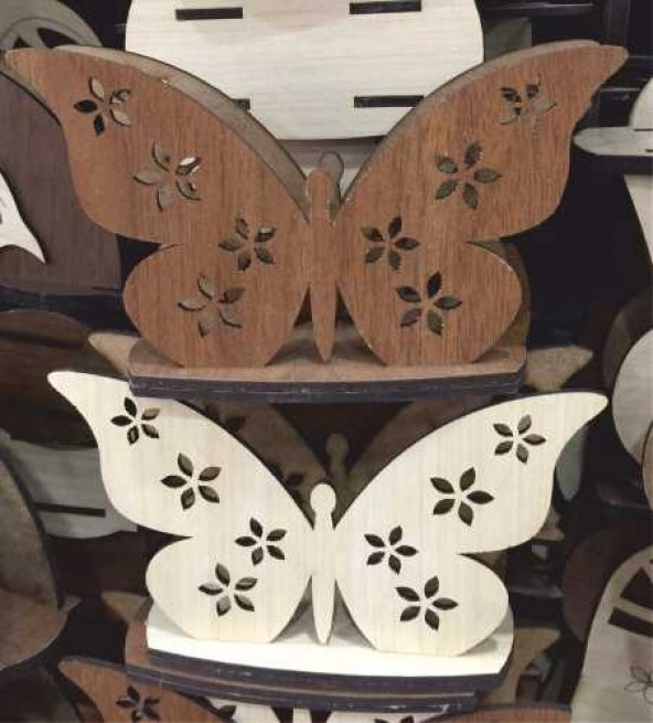 Kelebek Formunda Mdf Peçetelik