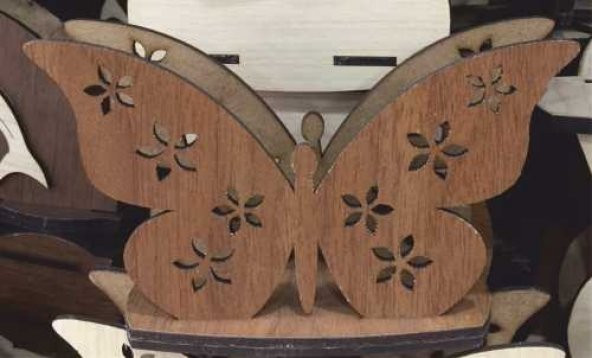 Kelebek Formunda Mdf Peçetelik - 2