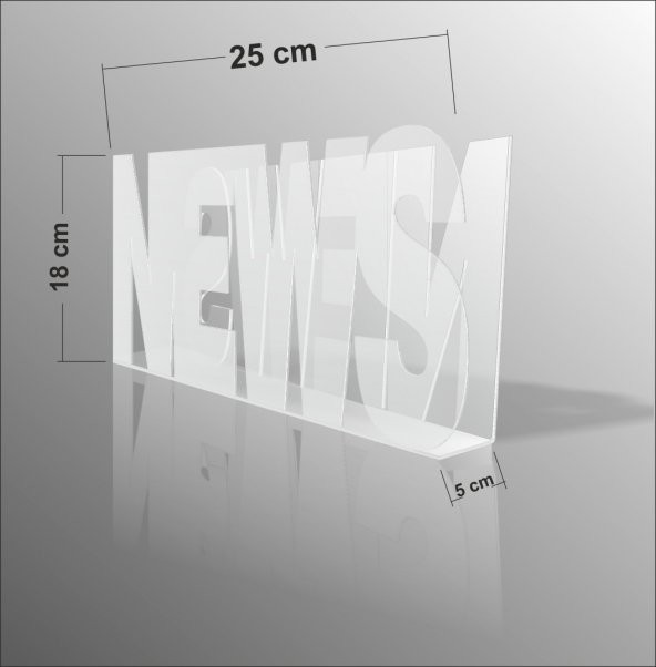 News Yazılı Şeffaf Gazetelik Broşürlük İnsörtlük Posta Kutusu - 3