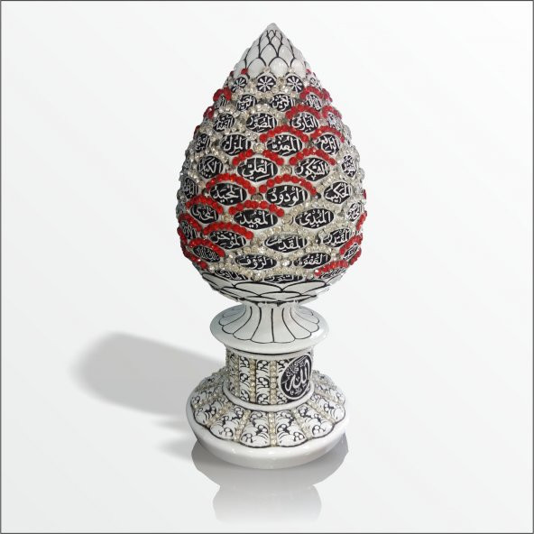 En Güzel Kaliteli Değerli Dini Ayetli Mistik Kozalak Esma Anlamlı Hediye Obje - 4