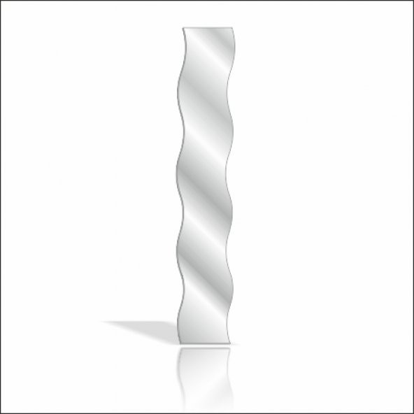 Dalgalı Boy Banyo Salon Antre Koridor Akrilik Duvar Aynası Ayna - 3