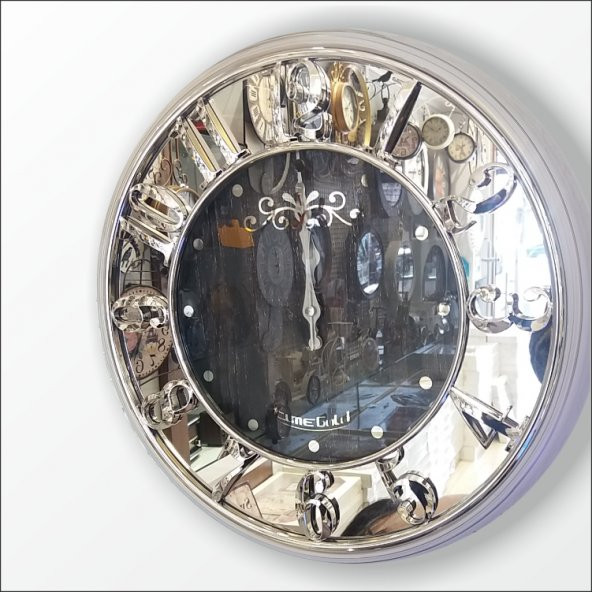 Kabartma Ayna Rakkam Kadran En Zengin Farklı Sessiz Duvar Saati