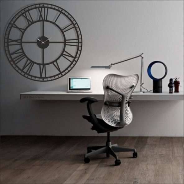 Çap 120 lik cm En Büyük Ebat Ferforje Görünümlü Dev Duvar Saati - Resim 8