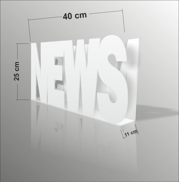 40x25cm Beyaz News Yazılı Gazetelik Broşürlük İnsörtlük Dergilik - 2