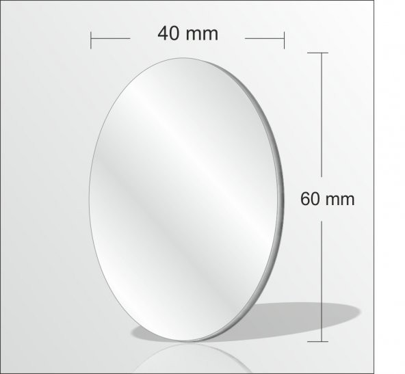 Arkası Yapışkanlı 3mm Kaş Kirpik Yüz Bakım Makyaj Aynası