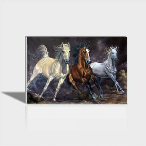 60x90 cm Atlar Canvas Tablo