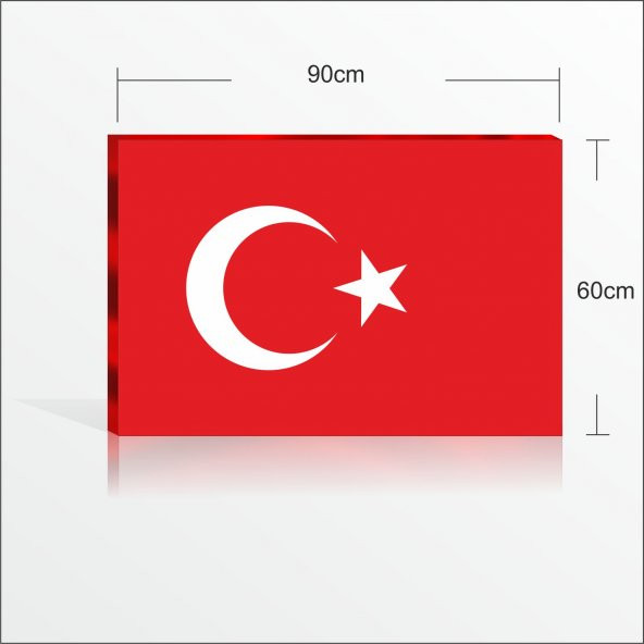 Askeriye Kurum Okul Erat İçin Büyük Sade Türk Bayrağı Pano Tablo - 2