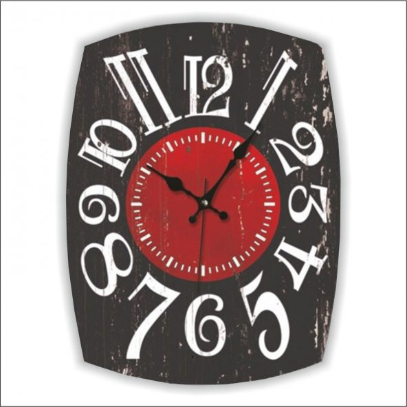 Siyah Cazibe Mdf Salon Oturma Odası Mutfak Duvar Saati ürün görseli 1