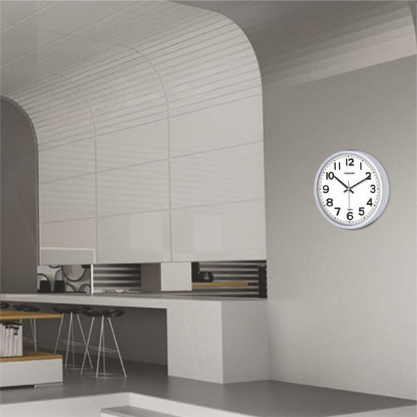 22cm Okunaklı Ofis ev işyeri okul dershane otel odası Duvar Saati - 2