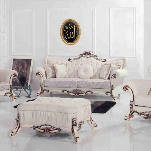 Altın Yaldızlı Varak Kaplama Allah (c.c) Lafs Pano Dini Ürün - 2