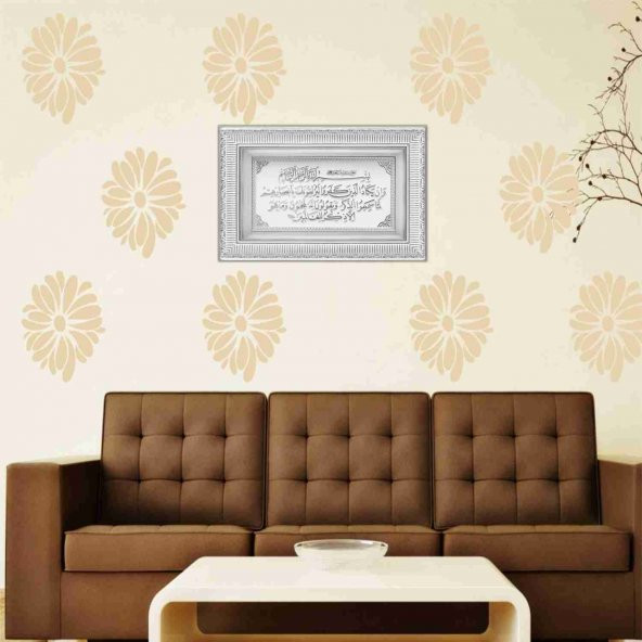 Gümüş Çerçeve Nazar Ayeti Tablo - 2