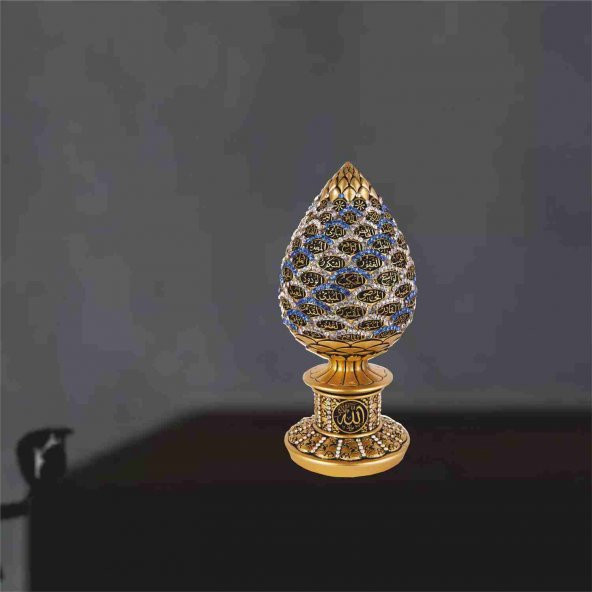 Renkli Taşlı Esma-ül Hüsna Külçe Biblo - 3