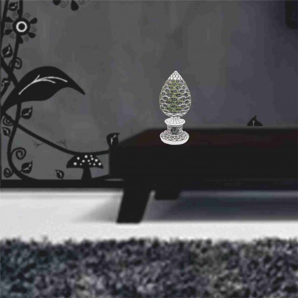 Renkli Taşlı Esma-ül Hüsna Külçe Biblo - Resim 2