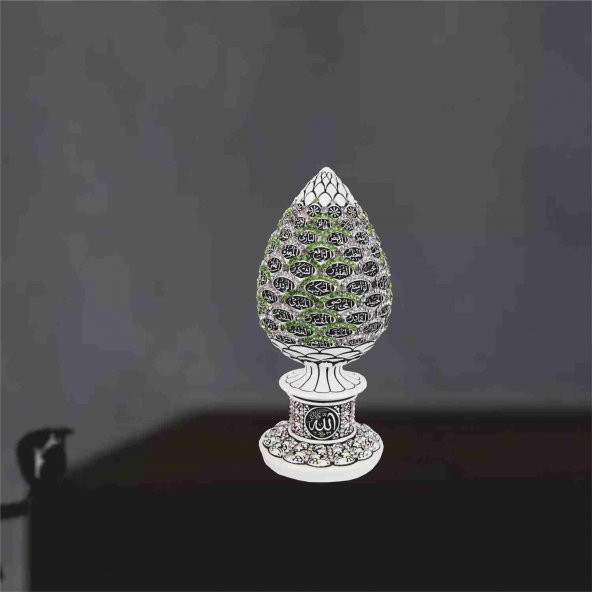 Renkli Taşlı Esma-ül Hüsna Külçe Biblo - Resim 3