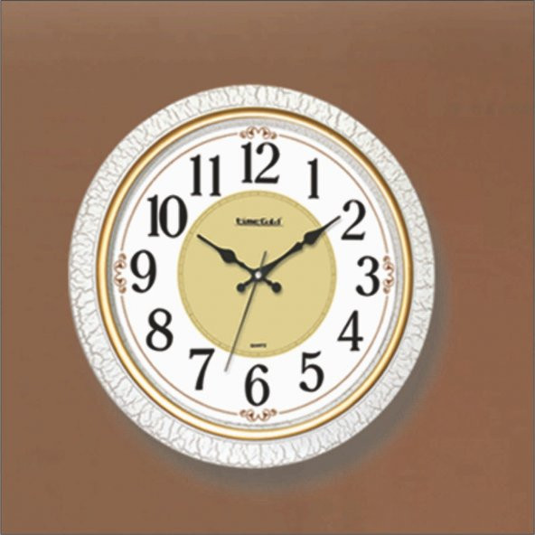 Çatlatma Çerçeve Ev Ofis İşyeri Otel Büyük Rakamlı Duvar Saati - Resim 3