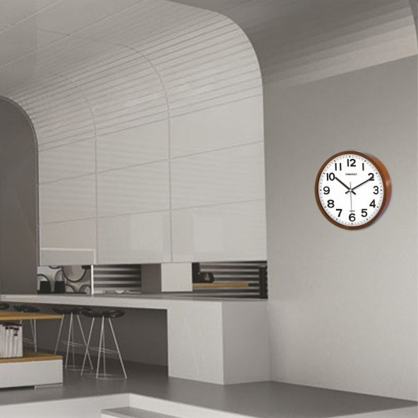 22cm Okunaklı Ev Okul İşyeri Otel Misafirhane Duvar Saati - 2