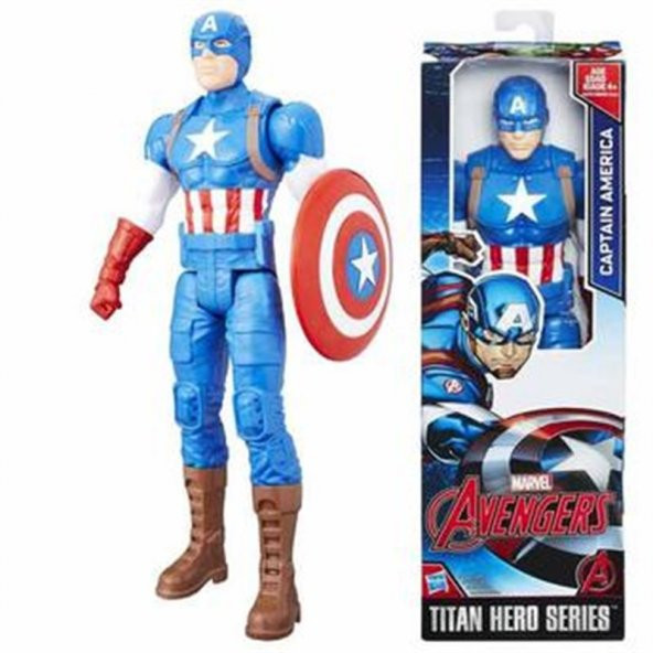 Titan Hero Captain America Avengers Figür Kaptan Amerika B6660 - C0757