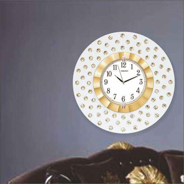 Mdf Üzeri Taş Kaplama Duvar Saati - 3