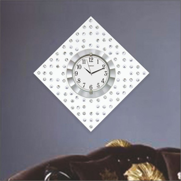 Mdf Üzeri Taş Kaplama Duvar Saati - Resim 3