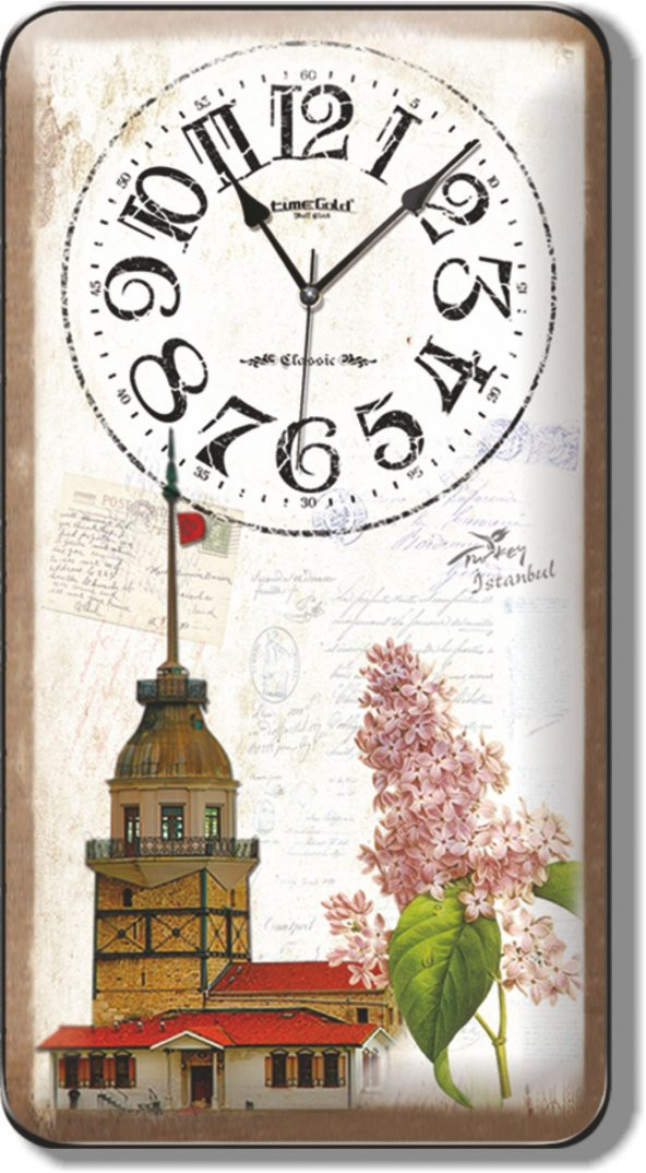 Kız Kulesi Manzaralı Duvar Saati