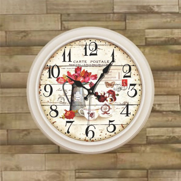 Lambri Retro Duvar Saati - 3