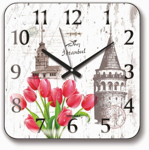 Laleler Duvar Saati ürün görseli 1