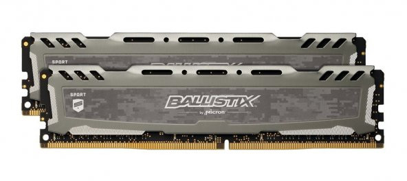 16 GB DDR4 2400Mhz BLS2C8G4D240FSB SOĞUTUCU CL16 GRİ BALLISTIX 2x8GB