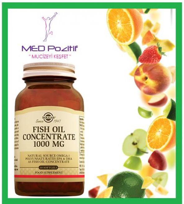 SOLGAR FISH OIL CONCENTRATE 1000 MG 60 SOFTJEL