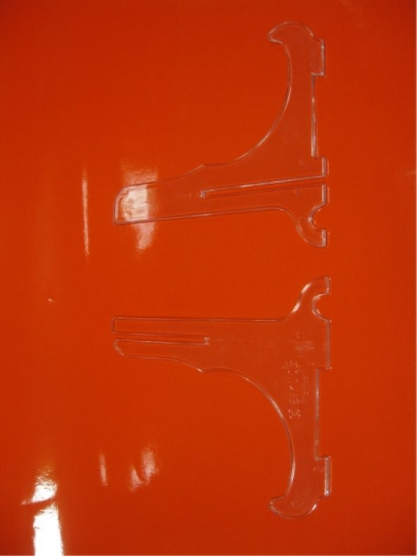 Şeffaf 15cm Dekoratif Vitrin Ürün Standı Stantı Geçme Stand Ayağı - 2