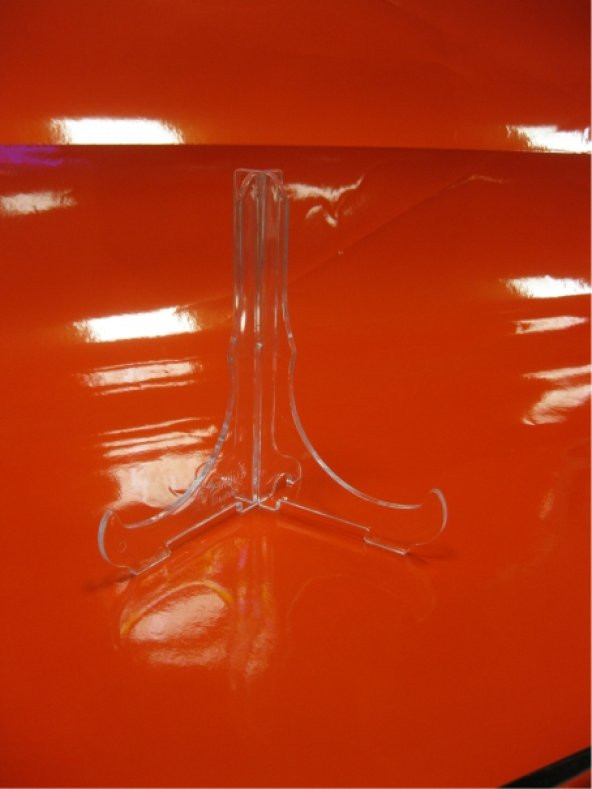 18cm Şeffaf Plastik Vitrin Stand Ayak - 4