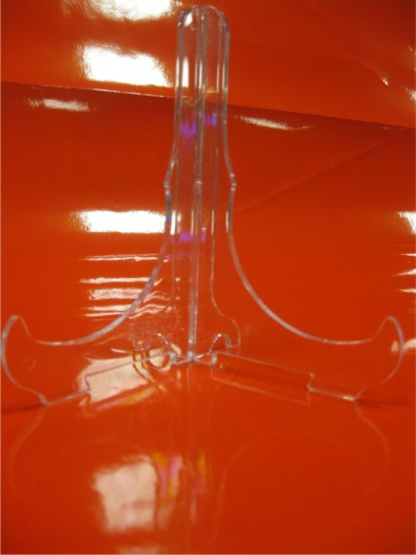 18cm Şeffaf Plastik Vitrin Stand Ayak - 6