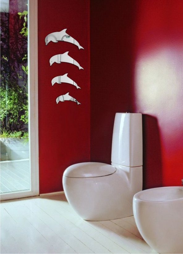 M3 Decorium Yunuslar Dekoratif Banyo Koridor Kapı Kolon Aynası