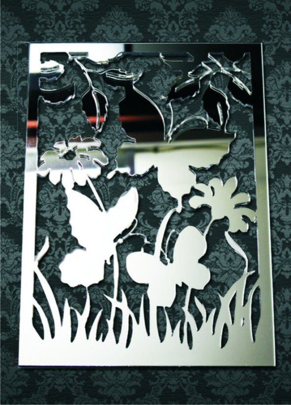 M3 Decorium Çiçek Bahçesi Dekoratif Ayna