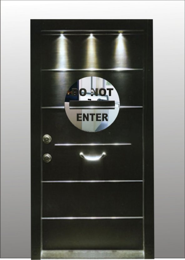 Do Not Enter Dekoratif Ayna