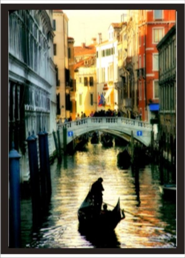 70x100cm Venedik Köprü Poster
