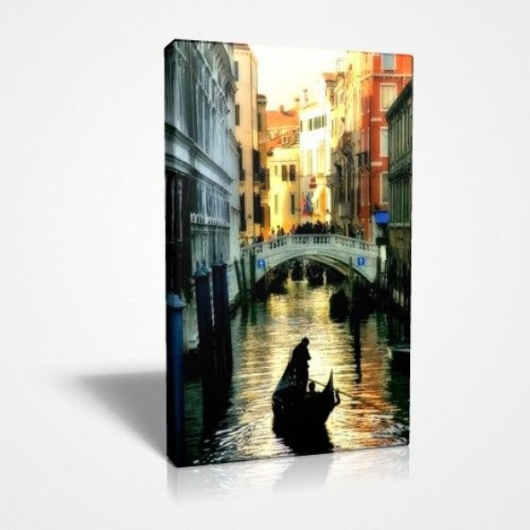 Venedik Köprülü Canvas Tablo
