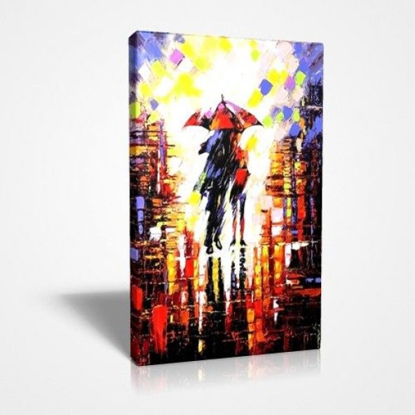 Ağır Gönyeli Mdf Karkas 30x45cm Şemsiyeli Çift Baskılı Canvas Tablo