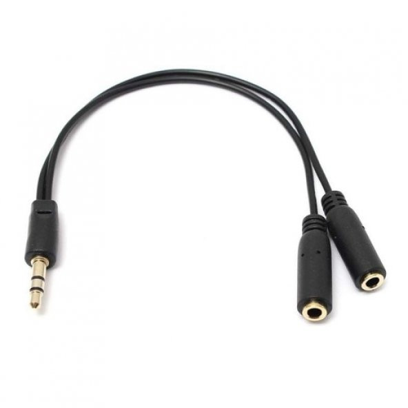 Kulaklık Çoklayıcı 3.5 Mm Erkek/2 Stereo Dişi 20 Cm Kablo - 2