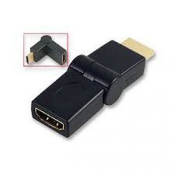 Hdmı L Aparat-Hdmı 180 Derece Dirsek Adaptör Hdmı Erkek Dişi
