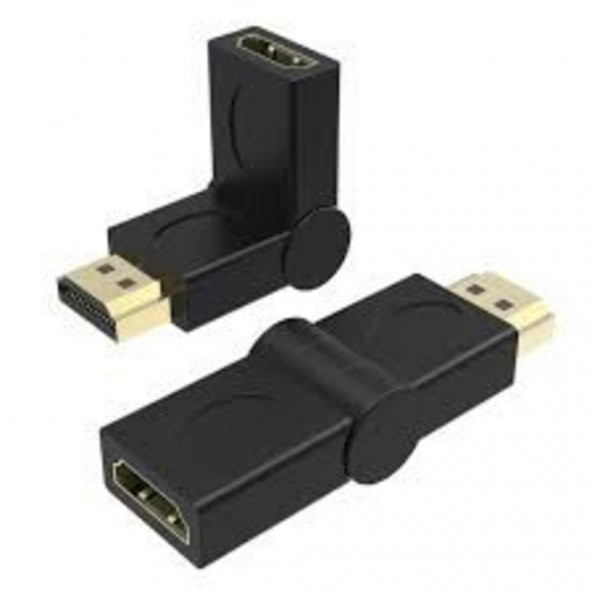 Hdmı L Aparat-Hdmı 180 Derece Dirsek Adaptör Hdmı Erkek Dişi - 2