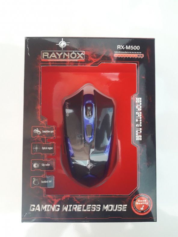 RAYNOX RX-M500 KABLOSUZ WRELESS OYUNCU MOUSE-DPI:1600 - 1